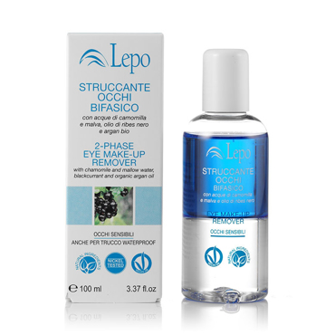 Lepo 2-phase Eye Mαke-up Remover Ενυδατικό Διφασικό Υγρό Ντεμακιγιάζ Ματιών - (Κατάλληλο για Ευαίσθητα Μάτια και Αδιάβροχο Μακιγιάζ) 100ml
